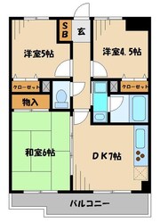 ライオンズマンション東所沢第３の物件間取画像